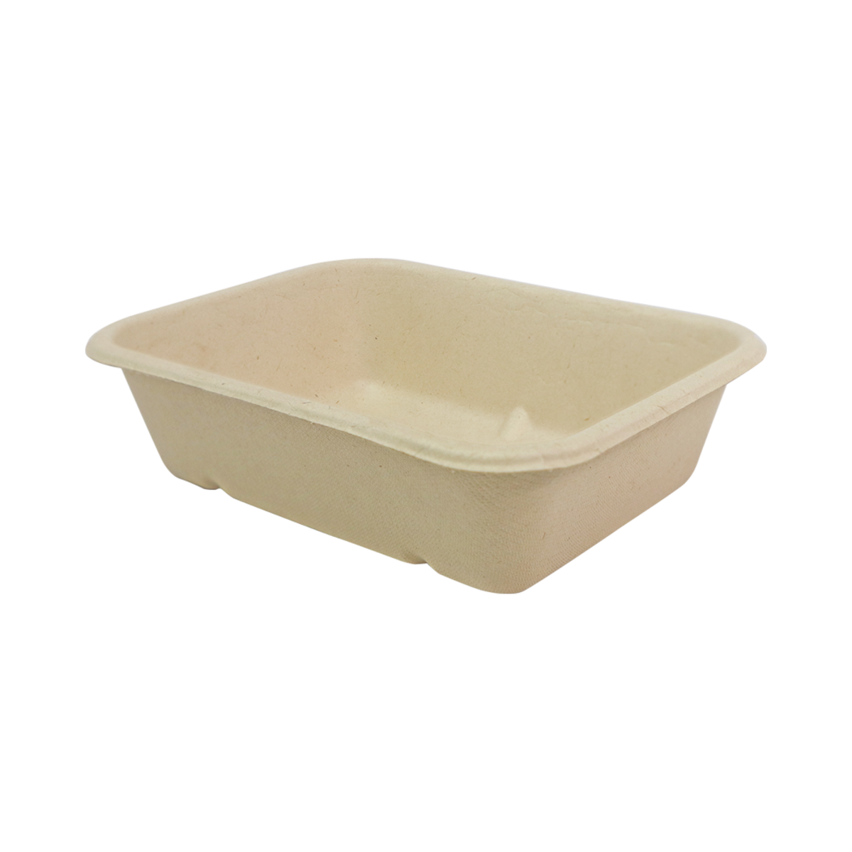 6.5 x 5 Fiber Food Tray, Natural Plant Fiber