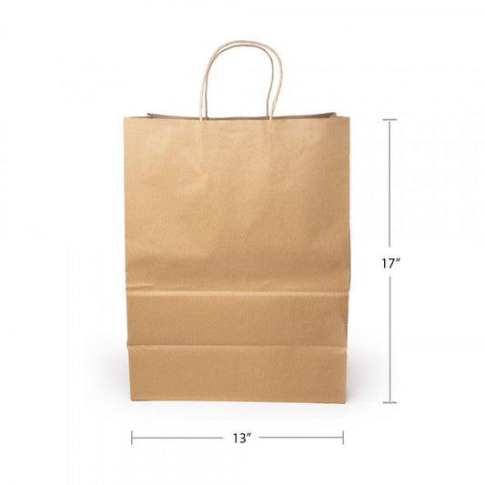 Duro Kraft Paper Shopping Bag with Handles - Sleeves